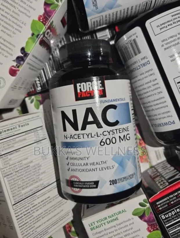 Force Factor NAC N-Acetyl-L-Cysteine 600mg - 200 Veggie Capsules - 1