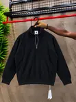 Premium White Half-Zip Sweat Top - 5