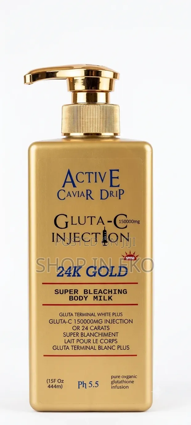Active Caviar Drip Gluta-C 150000mg Injection Gold Body Milk - 1