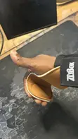ZLYBox Heavy Duty Tan Leather Weightlifting Grips - 4