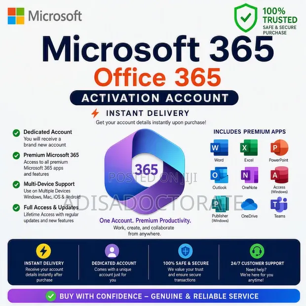 Microsoft 365/Office 365 Activation Account - 1