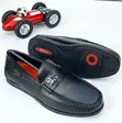 Polo Leather Horsebit Driving Loafers - Black - 2