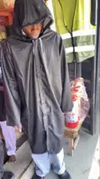 Gown Raincoat - Black - 1