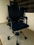 Neatly Used Home Interiors Swivel Office Chair with Headrest - 1