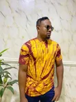 Adire T-Shirt - Na Maza Da Mata, Katani - 3