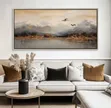 Large Framed Autumn Landscape Wall Art - 3