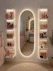 Home Interiors Dressing Mirror mai LED Light & Storage - 1
