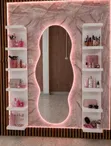 Home Interiors Dressing Mirror mai LED Light & Storage - 2