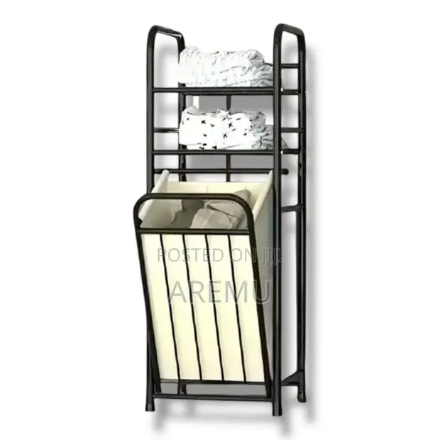 Household Laundry Basket - Dirty Clothes Storage Rack - 1