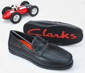 Clarks Perforated Leather Driving Loafers - Baki