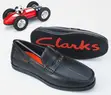 Clarks Perforated Leather Driving Loafers - Baki - 2