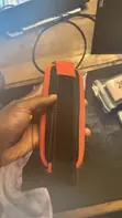 Ankle Strap Mai Ƙarfi don Injin Cable - Baki/Orange - 1