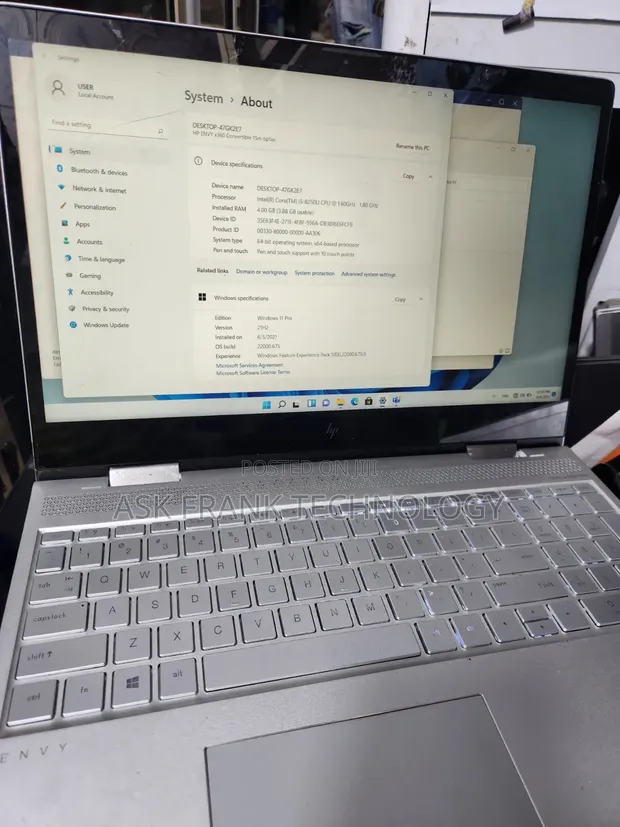 HP Envy 15 Laptop - Core i5, 8GB RAM, 128GB SSD - 1