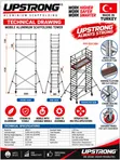 Upstrong Aluminium Mobile Scaffold Ladder - 1
