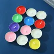 Portable Tea Candle Lights - 10 Pack Unique Colors - 2