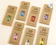 Portable Tea Candle Lights - 10 Pack Unique Colors - 4