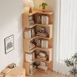 5 Tier Wooden Corner Bookcase - Home Interior - 2
