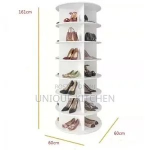 7 Tier Rotating Kayi da Jakar Hannu Wurin Ajiya