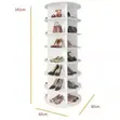 7 Tier Rotating Kayi da Jakar Hannu Wurin Ajiya - 2
