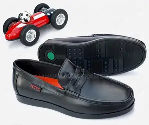 Clarks Mesh-Paneled Leather Driving Loafers - Black