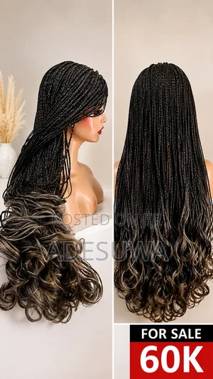 French Curls Braided Wig - 30 Inches