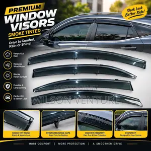 Premium Smoke-Tinted Window Visors for Toyota Camry 2007-2011