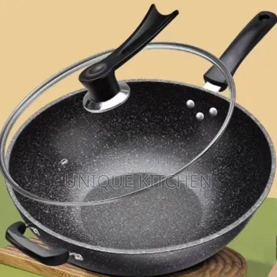34cm Non-Stick Wok Frying Pan - 1