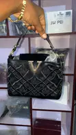 Ladies Handbag - Black - 1