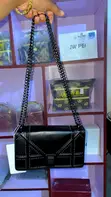 Ladies Handbag - Black - 2