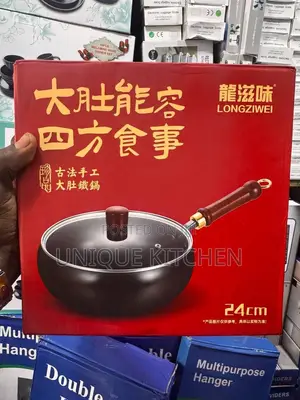 Premium Carbon Steel Wok/Sauce Pan with Glass Lid