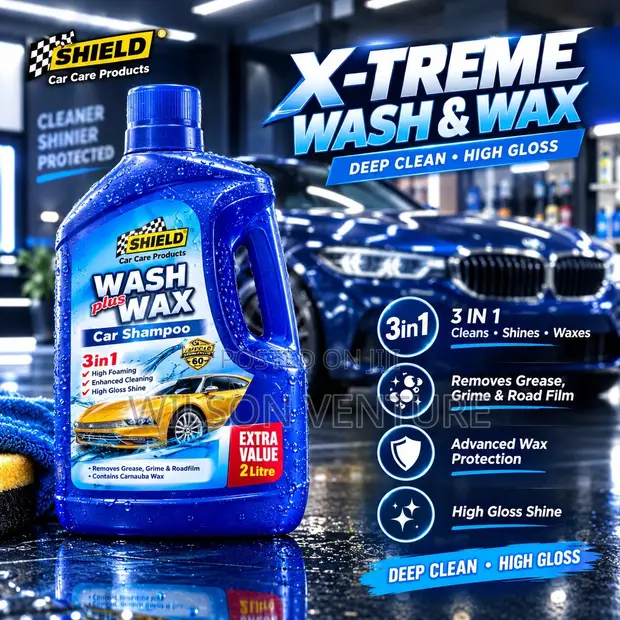 Original SHIELD Wash Plus Wax - X-Treme Car Shampoo - 1