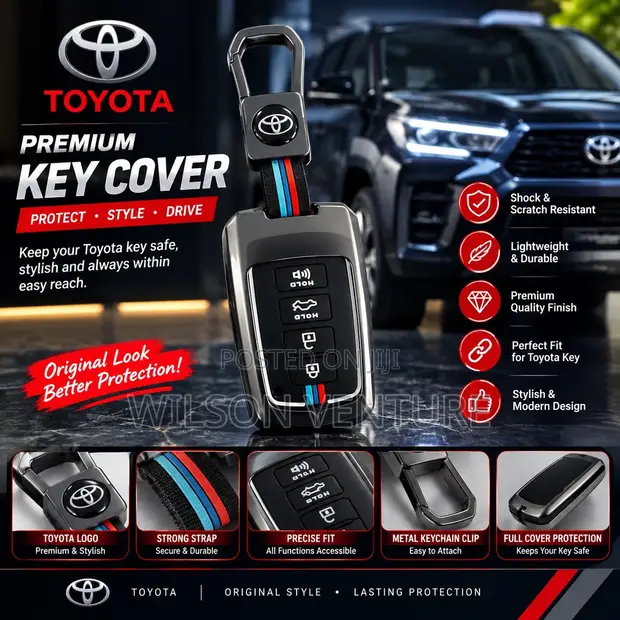 Premium Toyota Metal-Alloy Key Pouch/Cover - 1