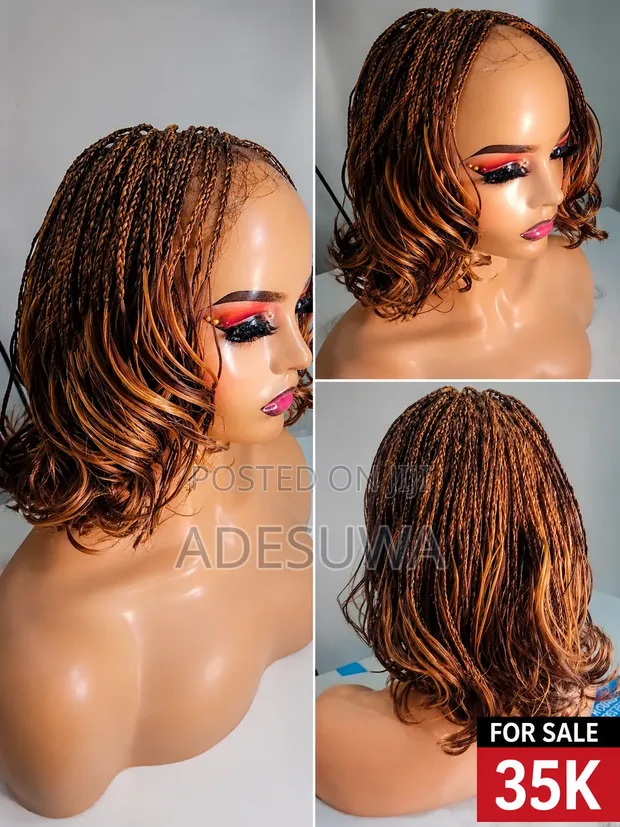 French Curls Braided Wig - 10 Inches - 1