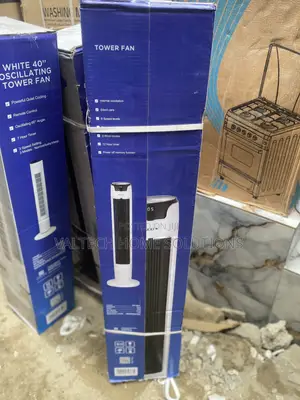 Maxi Tower Fan Mai Remote Control - Sabon Abu