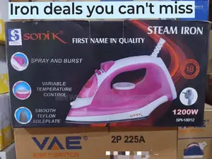 Sonik Heavy-Duty Steam Pressing Iron
