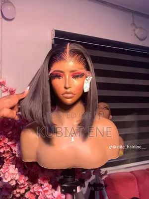 5x5 Straight Human Hair Bob Wig