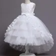 White Bridal Kids Party Dress Gown - 1