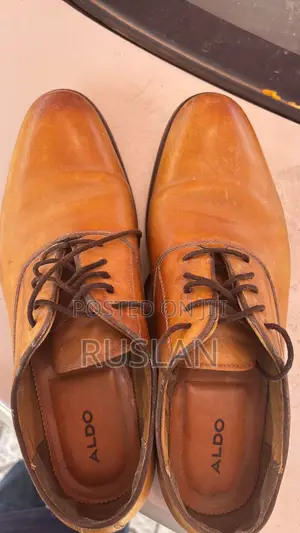 Aldo Brown Leather Loafers - Size 42