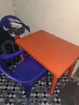 Durable Plastic Reading Table and Chairs (Used) - 2