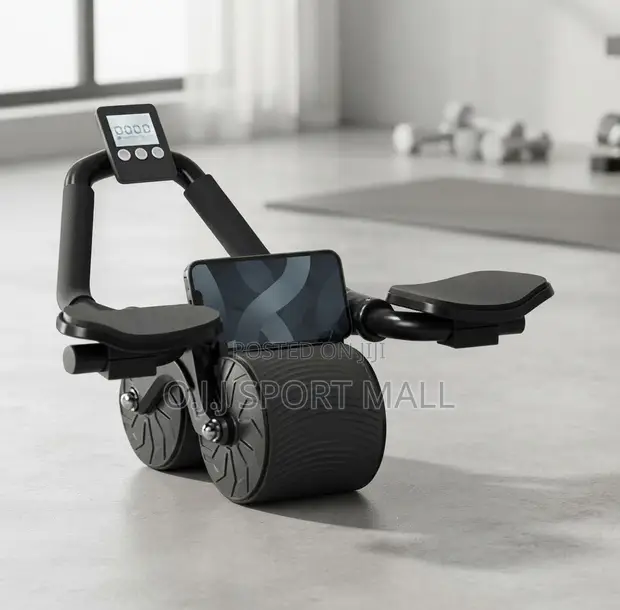 Automatic Rebound Ab Roller with Elbow Support & Meter - 1