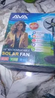 Ava 18-Inch Rechargeable Fan with Panel and Bulb - 2
