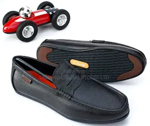 Clarks Pebbled Leather Penny Loafers - Black