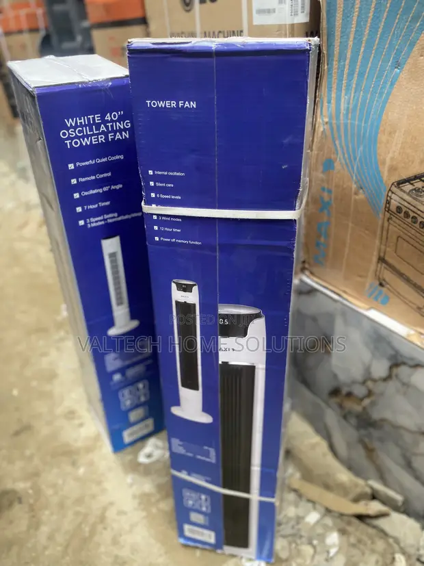 Maxi Remote Control Tower Fan - Brand New - 1