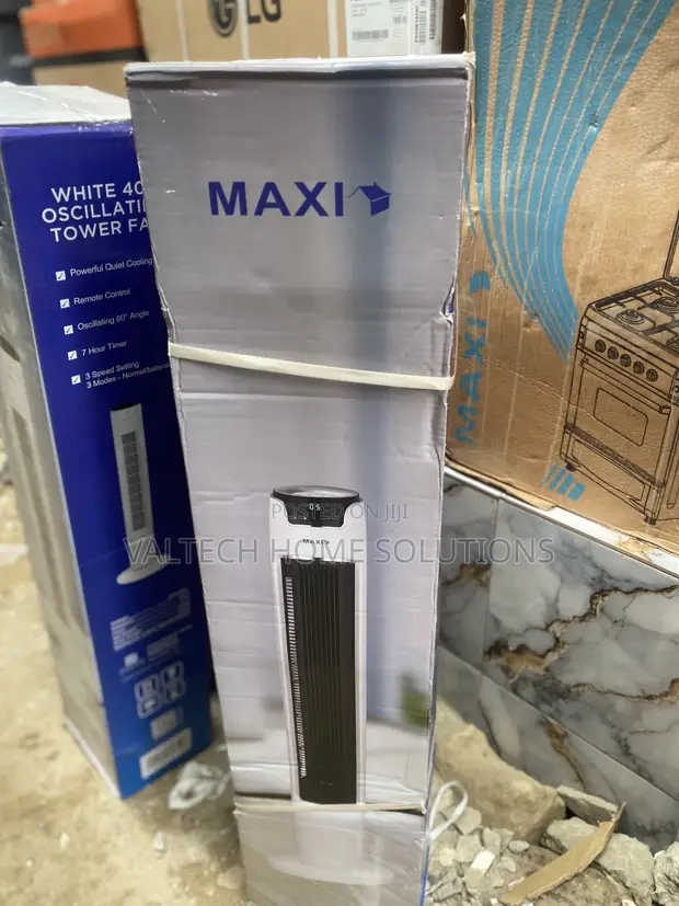 Maxi Tower Fan with Remote - Brand New - 1