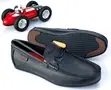 Salvatore Ferragamo Pebbled Leather Horsebit Loafers - 1