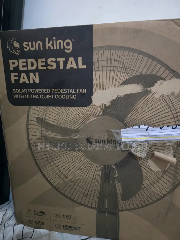 Sun King Solar Powered Pedestal Fan - 10W - 1