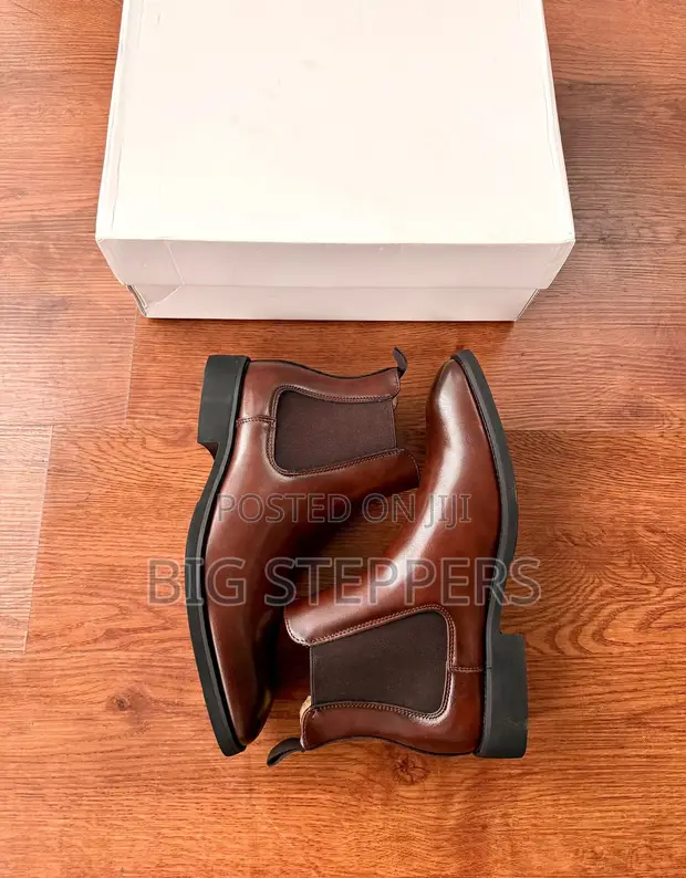 Chelsea Leather Boots - Brown - 1