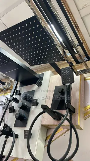 Master Black Conduit Shower - 5 Way