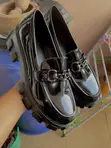 Black Patent Chunky Loafers - Size 42 - 2