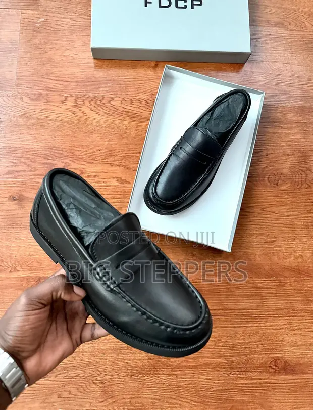 FDCP Black Penny Loafers - Brand New - 1